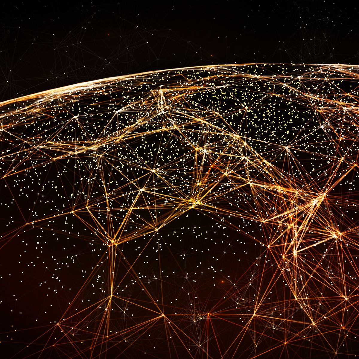 Globe with connections